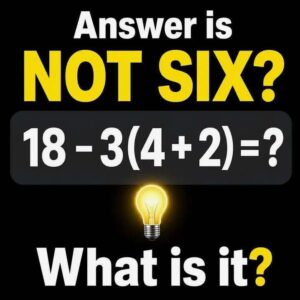 Answer: The Answer Is Not Six Math Puzzle